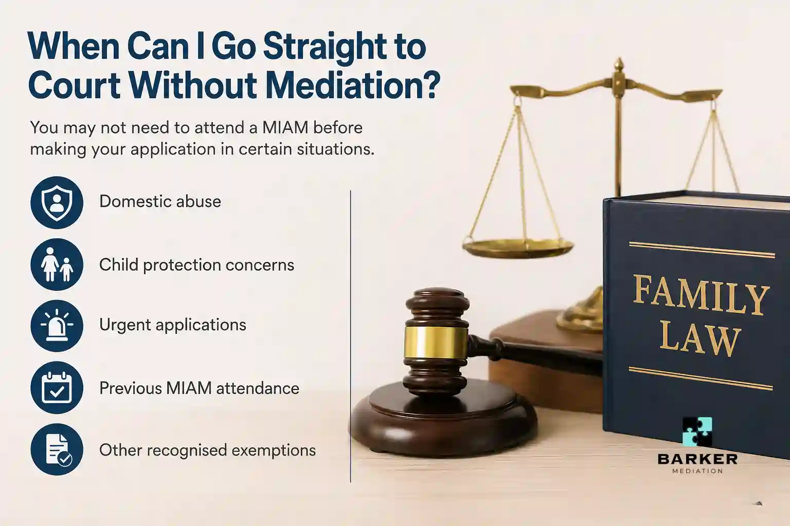 When Can I Go Straight to Court Without Mediation Redditch?
